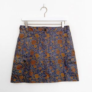 Peruvian Connection Paisley Cargo Mini Skirt
